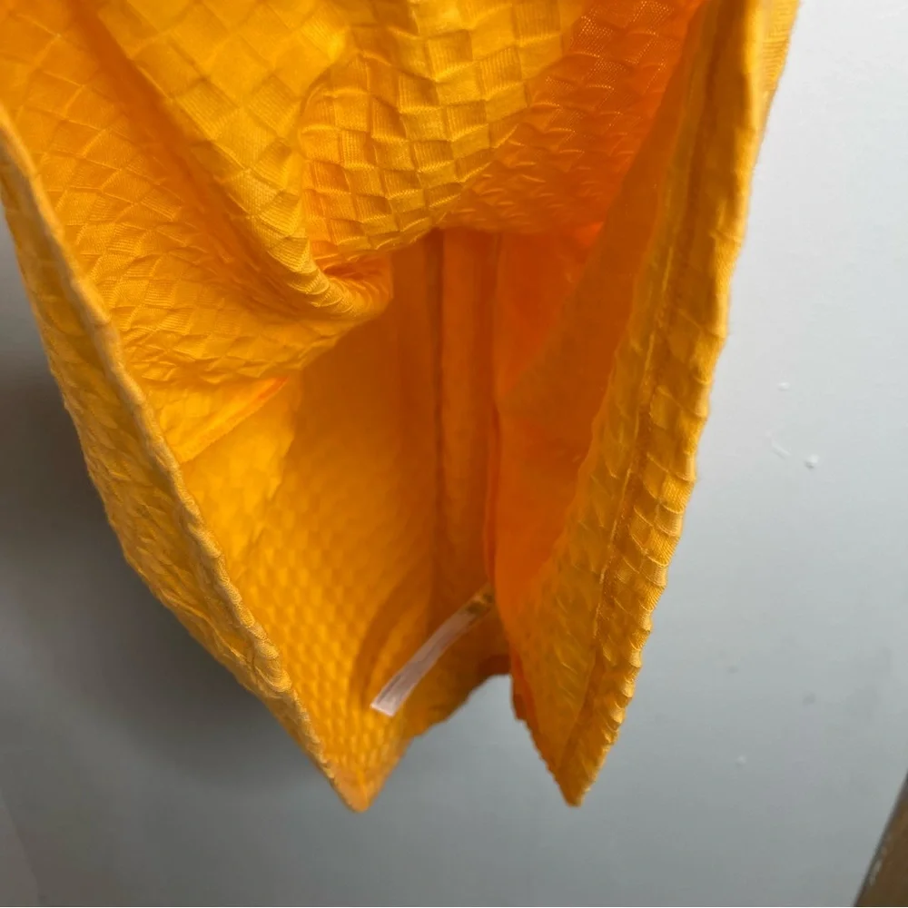 Free People BEACH Evelyn Halter Orange Square Textured
Open Back Dress XL Y2K 90 - Picture 10 of 16